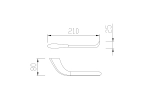 Держатель туалетной бумаги Abber Nord хром - 2