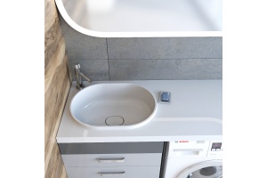 Раковина STWORKI Bruks RBS120L на стиральную машину - 2