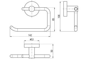 Держатель туалетной бумаги Rav Slezak Colorado бронза - 2