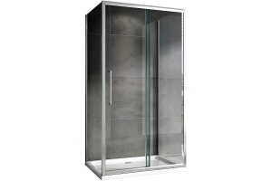 Душевой уголок Abber Schwarzer Diamant 140х90 хром (AG30140H-S90)