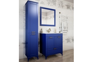 Мебель для ванной Sanflor Ванесса 75 напольная, индиго - 2