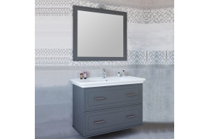 Мебель для ванной Sanflor Модена 105 подвесная, серая