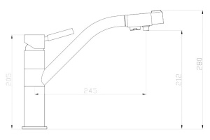 Смеситель для кухни под Фильтр - 2