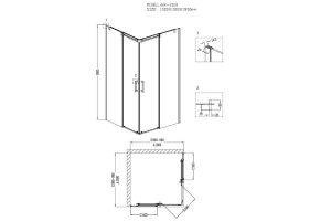 Душевой уголок Grossman Galaxy GR-3100 - 2