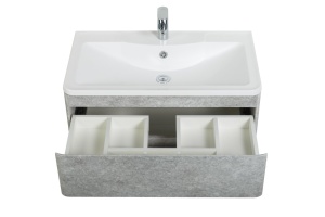 Тумба с раковиной BelBagno Albano 90 серый - 3