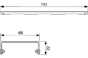 Решетка TECE TECEdrainline Basic 6 008 10 80 см - 3