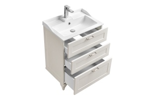 Тумба под раковину напольная Aquaton Леон 65 белый - 3