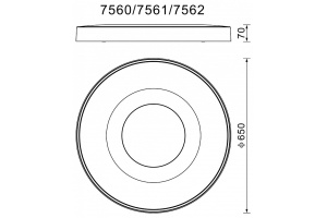 Потолочный светодиодный светильник Mantra Coin 7561 - 2