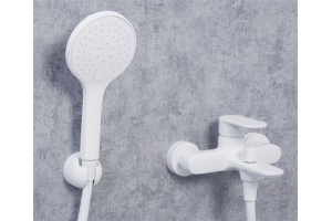 Смеситель Wasserkraft Mindel 8501 для ванны с душем, белый матовый - 2