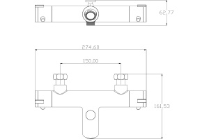Термостат Swedbe Mercury 9061 для ванны с душем - 2