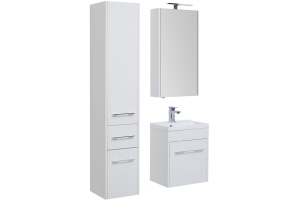 Шкаф-пенал Aquanet Августа 35 R, белый - 2