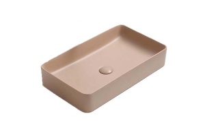 Раковина накладная CeramaLux NC 60.5 см капучино матовый (78189MC-1)