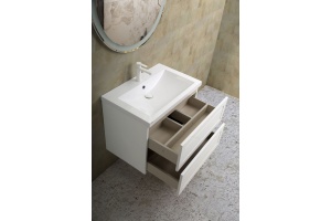 PLATINO База под раковину подвесная с двумя выкатными ящиками, Белый матовый AM-Platino-900-2C-SO-BM - 3