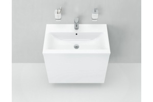 Тумба для комплекта Am.Pm Gem 60 белый глянец, подвесная, с 2 ящиками - 3