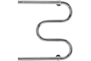 Водяной полотенцесушитель Terminus M-образный 600х700 с полкой Хром