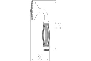 Душевая лейка Milacio MC.006.SL - 3