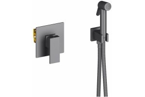 Смеситель встроенный с гигиеническим душем Timo Selene 2089/03SM черный