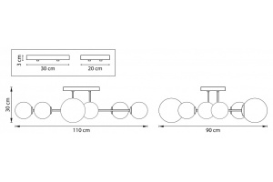 Люстра на штанге Lightstar Croco 815380 - 2