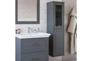 Шкаф-пенал Sanflor Модена R, серый