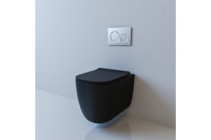 Унитаз подвесной Esbano Garant с сиденьем микролифт, черный матовый (ESUPGARABM)