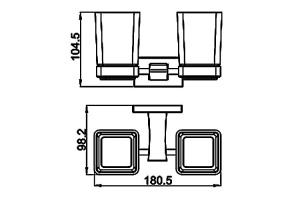 Стаканы для ванной Gappo G0708 - 2