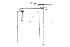 Смеситель для раковины KAISER Sena (74111) - 2