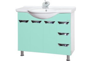 Тумба для комплекта Bellezza Белла Люкс 105 салатовая