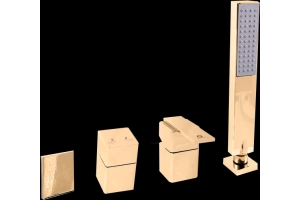 Смеситель на борт ванны Rav Slezak Loira золото