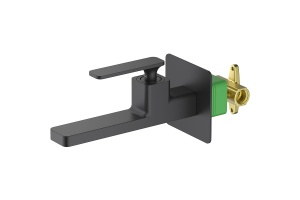 Смеситель для раковины встроенный Timo Torne черный