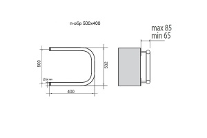 Водяной полотенцесушитель Terminus П-образный 500х400 Хром - 2