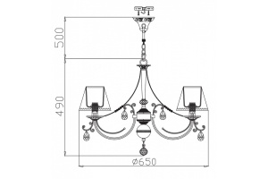 Подвесная люстра Maytoni Soffia RC093-PL-06-R - 3