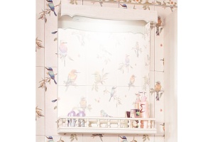 Зеркало-шкаф Бриклаер Кантри 65 бежевый дуб - 3