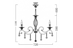 Подвесная люстра Maytoni Grace ARM247-08-G - 3
