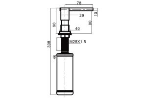 Дозатор жидкого мыла Gappo G404-5 - 2