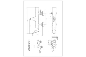 Смеситель Kaiser Calla 71022 для ванны с душем - 2