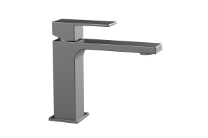 Смеситель для раковины Vincea Cube вороненая сталь