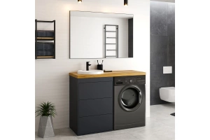 Тумба под раковину Brevita Grafit 40 графит (GRA-01040-013Я) - 3