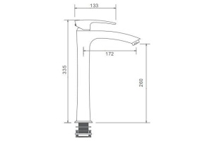 Смеситель для раковины Gappo бронзовый - 2