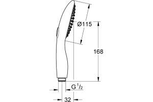 Душевая лейка Grohe Power&Soul 115 27671LS0 - 2