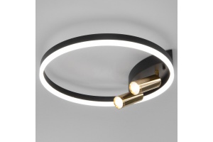 Накладной светильник Eurosvet Luminari 90247/3 черный/золото Smart