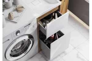 Комплект мебели Aquaton Лондри 40 светлое дерево-белый - 3