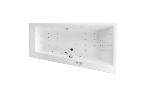Акриловая ванна Excellent Sfera 170х100 правая белая с гидромассажем