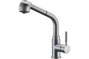 Смеситель Wasserkraft Wern 4266 для кухонной мойки, матовый хром