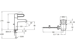 Смеситель для раковины Jacob Delafon Odeon Rive Gauche белый матовый - 3