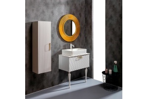 Шкаф-пенал Armadi Art Vallessi Avangarde 35 белый - золото - 3