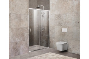 Душевая дверь в нишу BelBagno Unique BF-1-100/115-C-Cr стекло прозрачное - 2