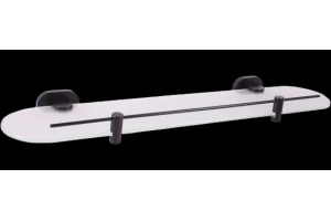 Полка стеклянная Rav Slezak Yukon 50 черный матовый