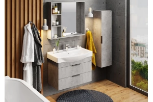 Тумба под раковину Onika Девис 80 бетон чикаго (108048) - 3