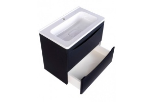 Тумба под раковину Style Line Бергамо мини 60 Люкс Plus, черный (СС-00002318) - 3