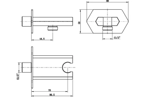 Шланговое подключение Lemark Prizma хром (LM3985C) - 2